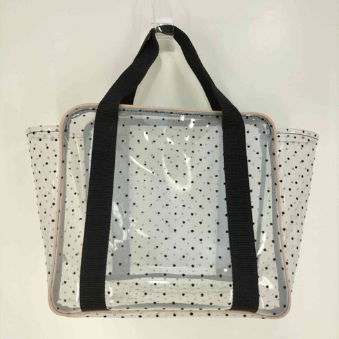 ラドロー LUDLOW FLCK TULL PVC チュール×PVC ドット トートバッグ レディース